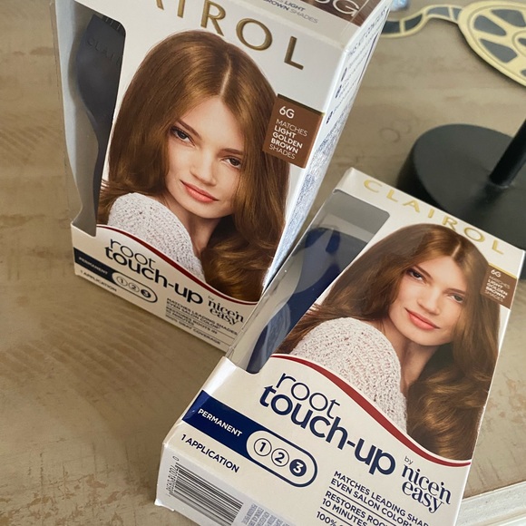 2-for-1! Clairol Root Touch-Up Permanent Hair Color Creme, 6G Light Golden Brown - Picture 5 of 7